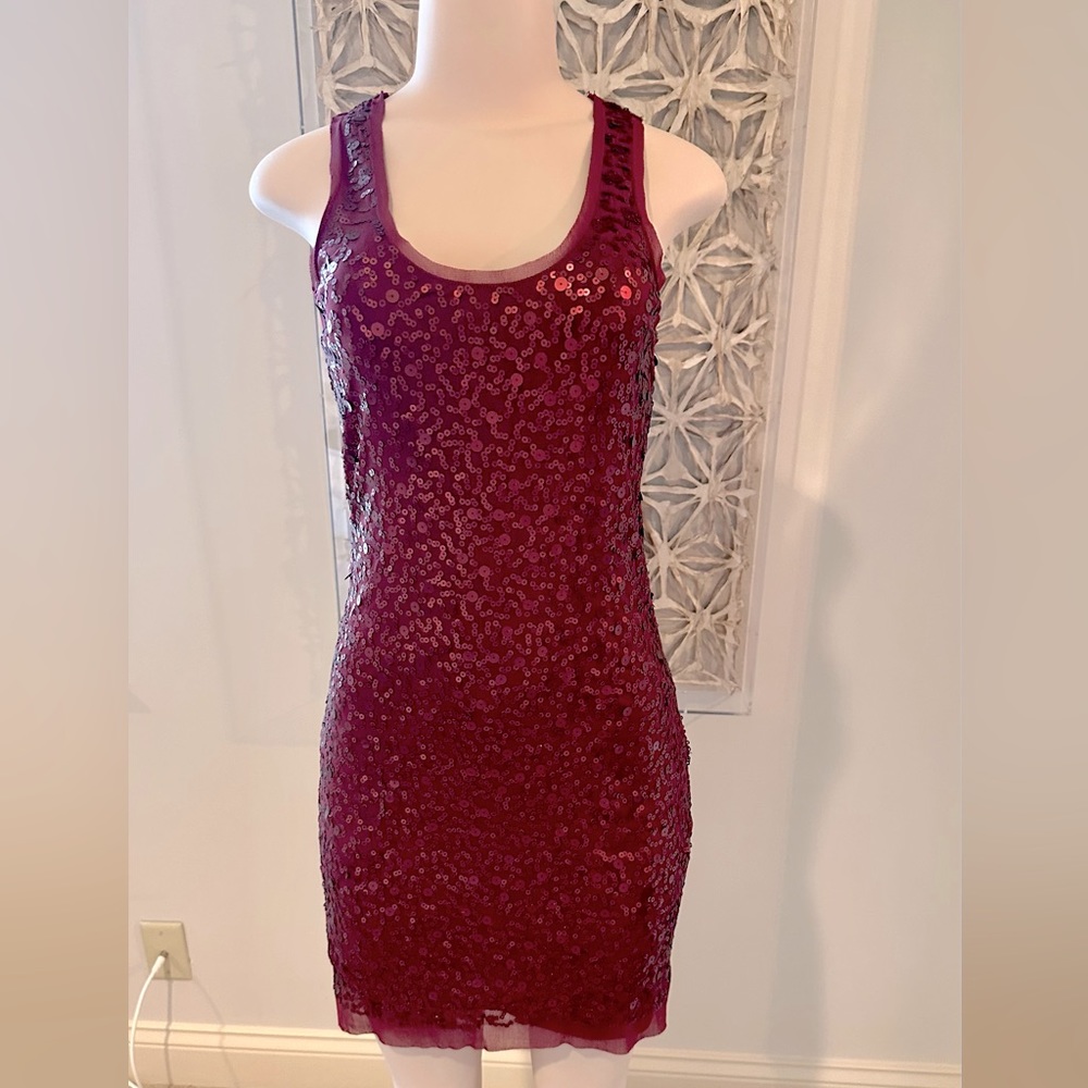 MAX STUDIO sequin tank dress